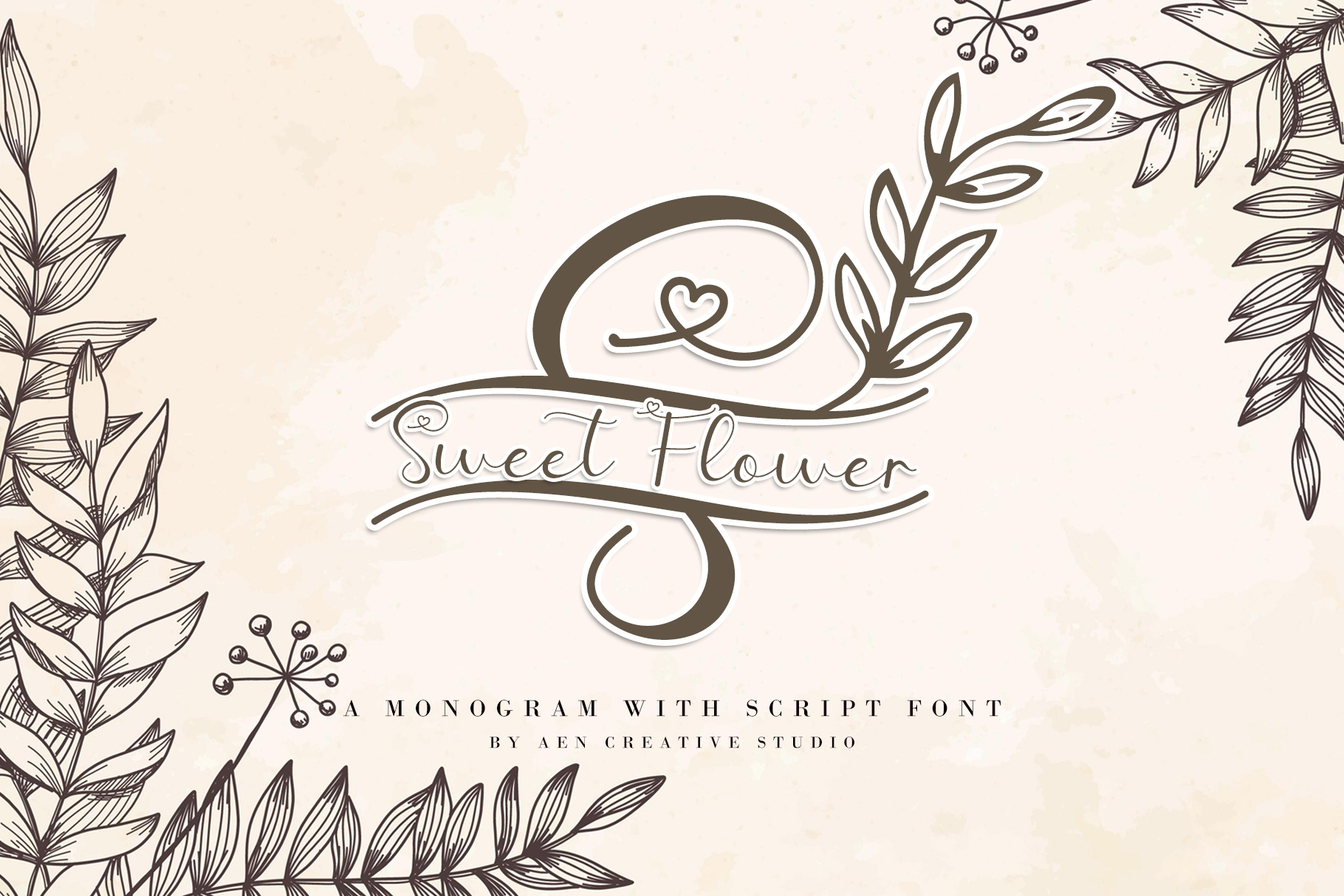 Sweet Flower Monogram